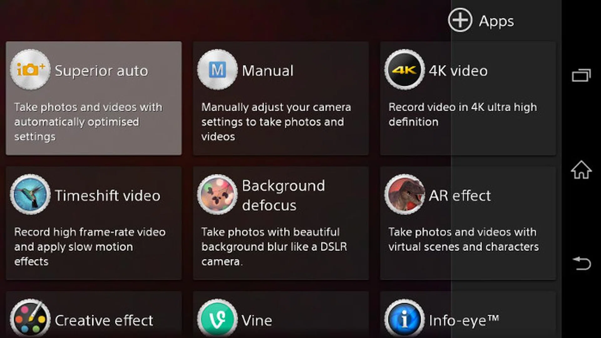 The Xperia Z2 also comes with a manual mode, where you can adjust the white balance, ISO and metering. 