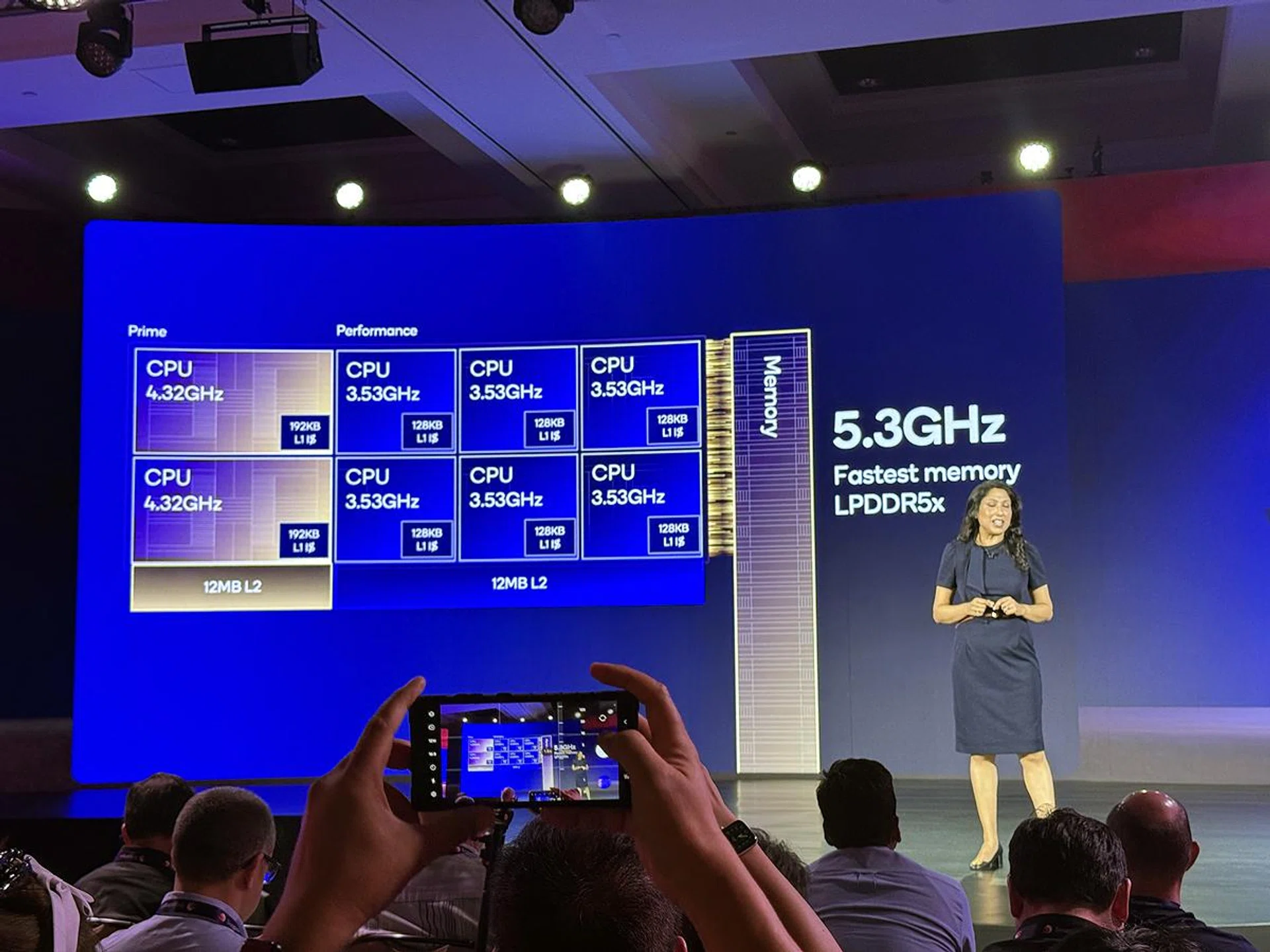 The Oryon CPU in detail, as found inside Snapdragon 8 Elite. Photo: HWZ.