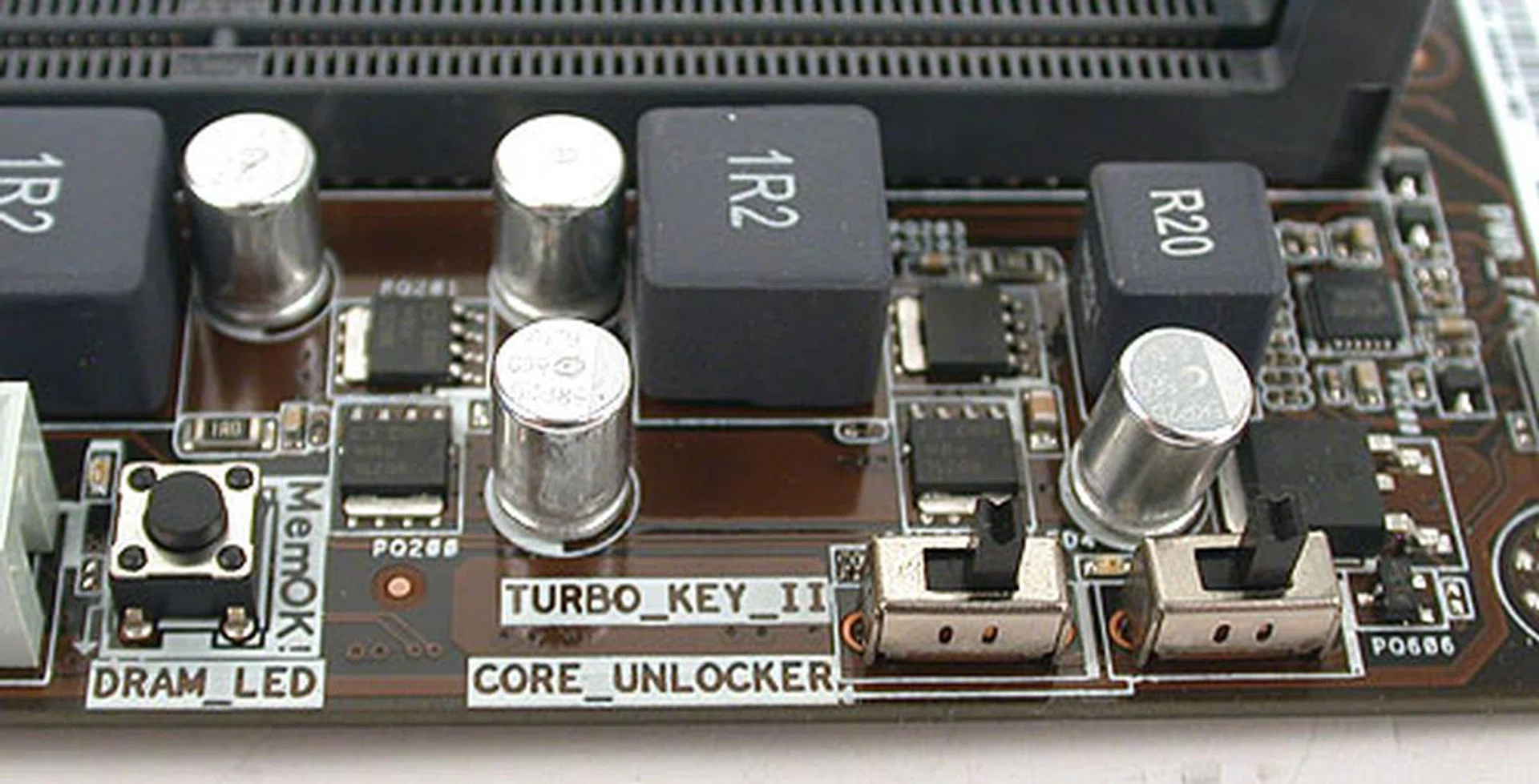 The Core Unlocker feature that ASUS touts will unlock the extra cores on an AMD processor with a simple switch. Now, you don't even need to go into the BIOS to do so. The MemOK! feature that checks for memory issues is another ASUS technology that could be of some use.