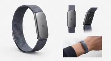 Concept render of Apple’s rumoured fitness tracker without a display