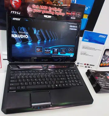 This 15.6-inch gaming notebook sports the same Steelseries keyboard and Dynaudio speakers like the MSI GT70.
