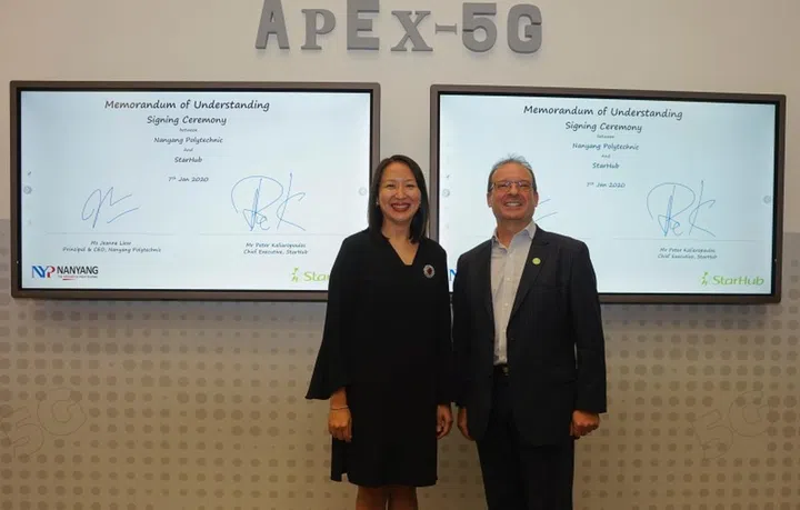 The launch of APEX 5G. (Image courtesy of NYP.)