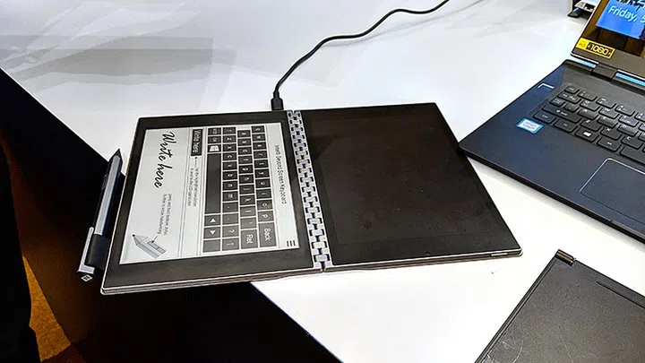 Intel's Tiger Rapids concept PC comes with an E Ink and LCD display.