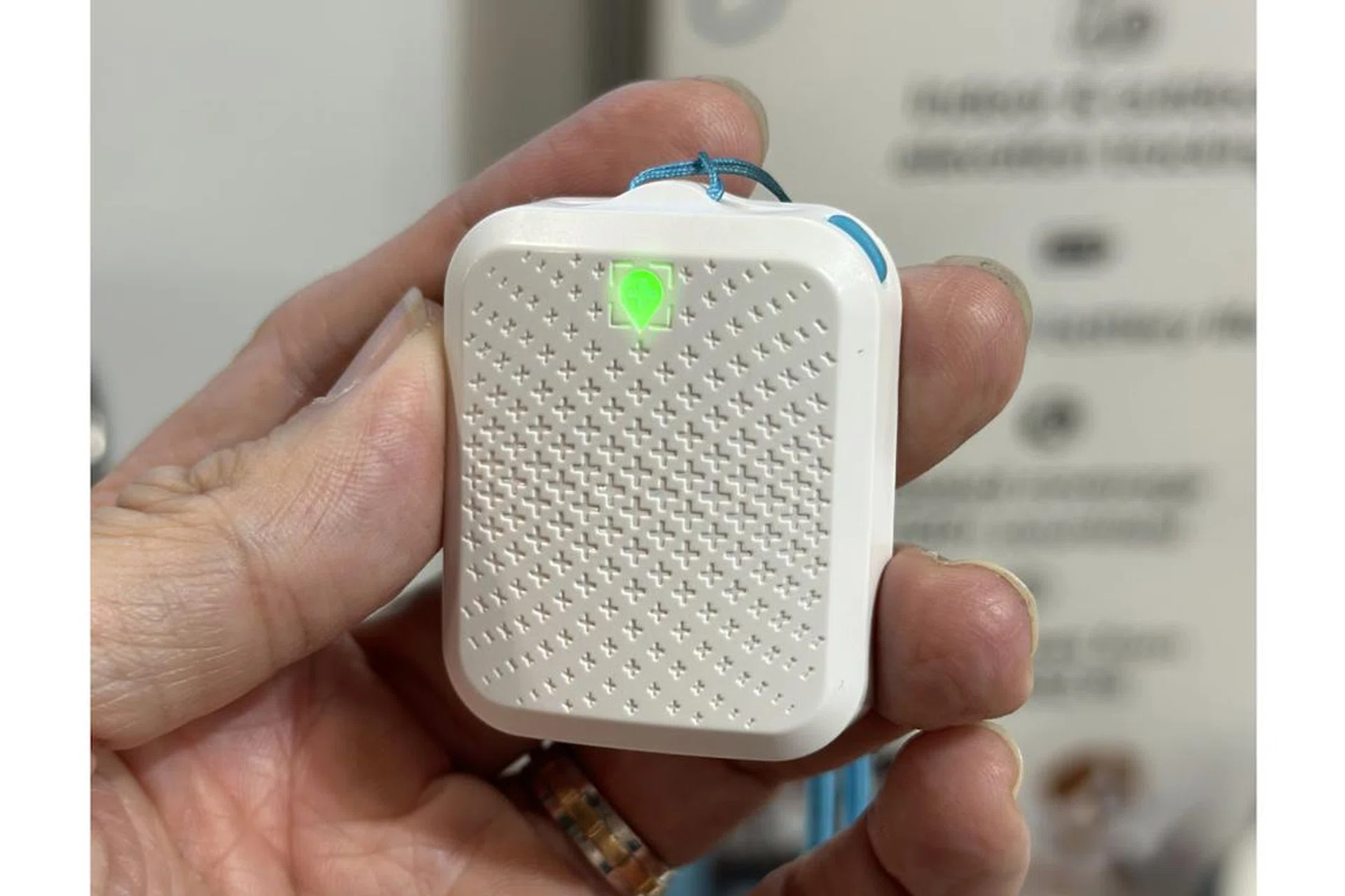 The tiny Tack GPS Plus tracking device.