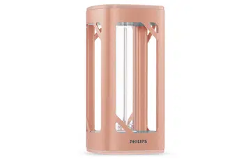 Philips UV-C disinfection desk lamp in Champagne Gold. Source: Signify.