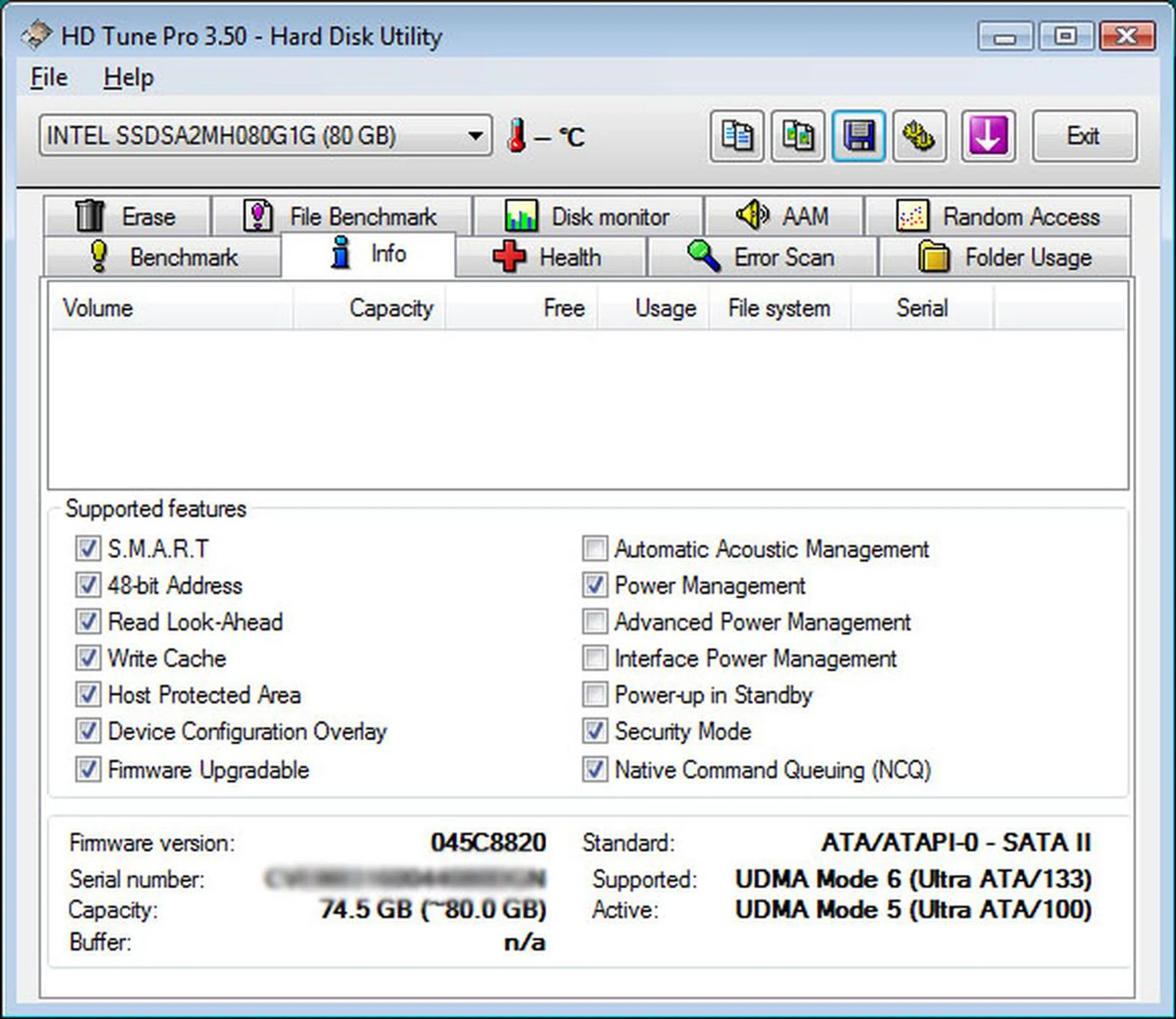 Some information about the Intel X25-M.