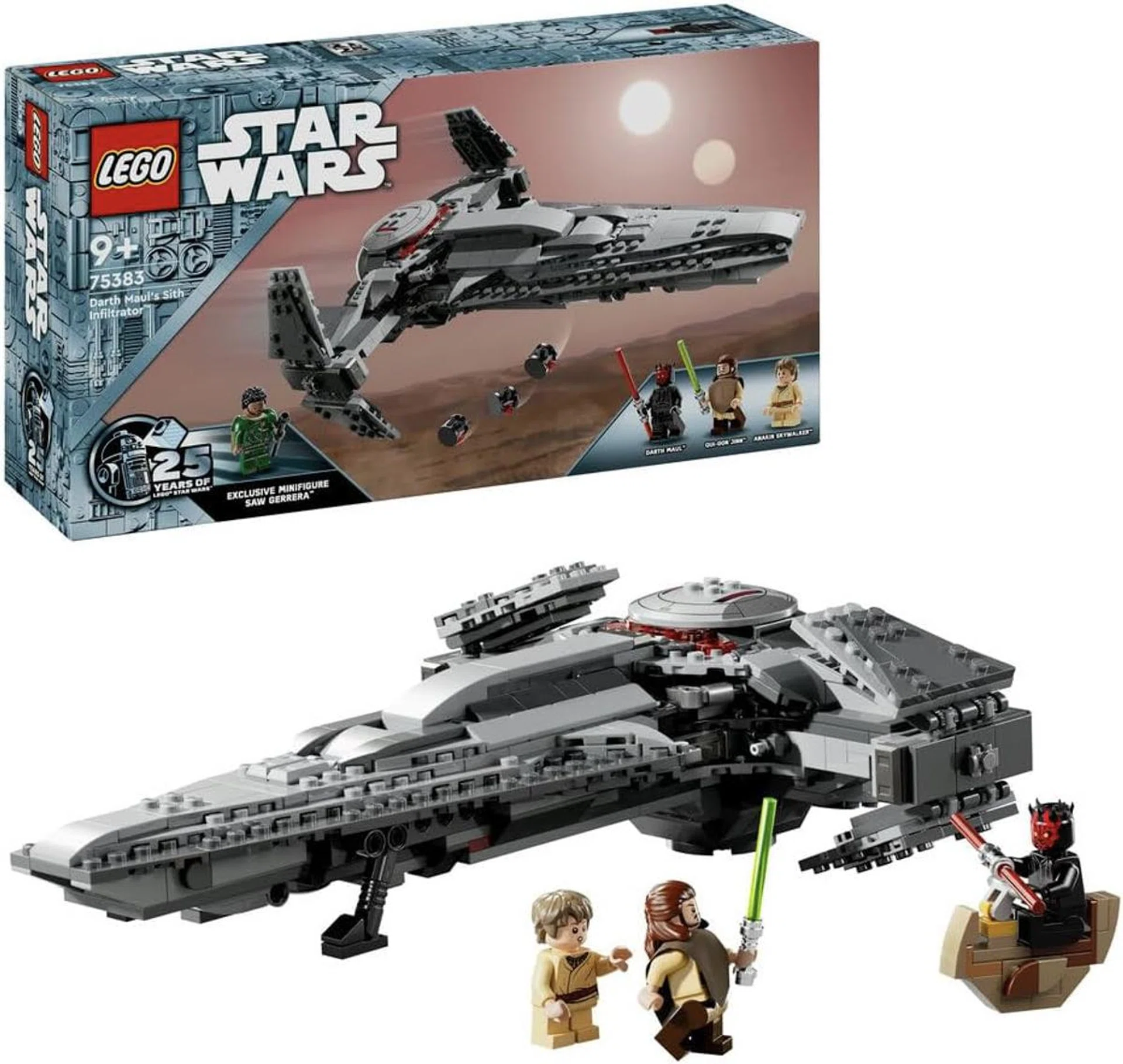 Lego Star Wars Darth Maul Sith Infiltrator 75383 Buildable Starship Toy. Photo: Amazon.