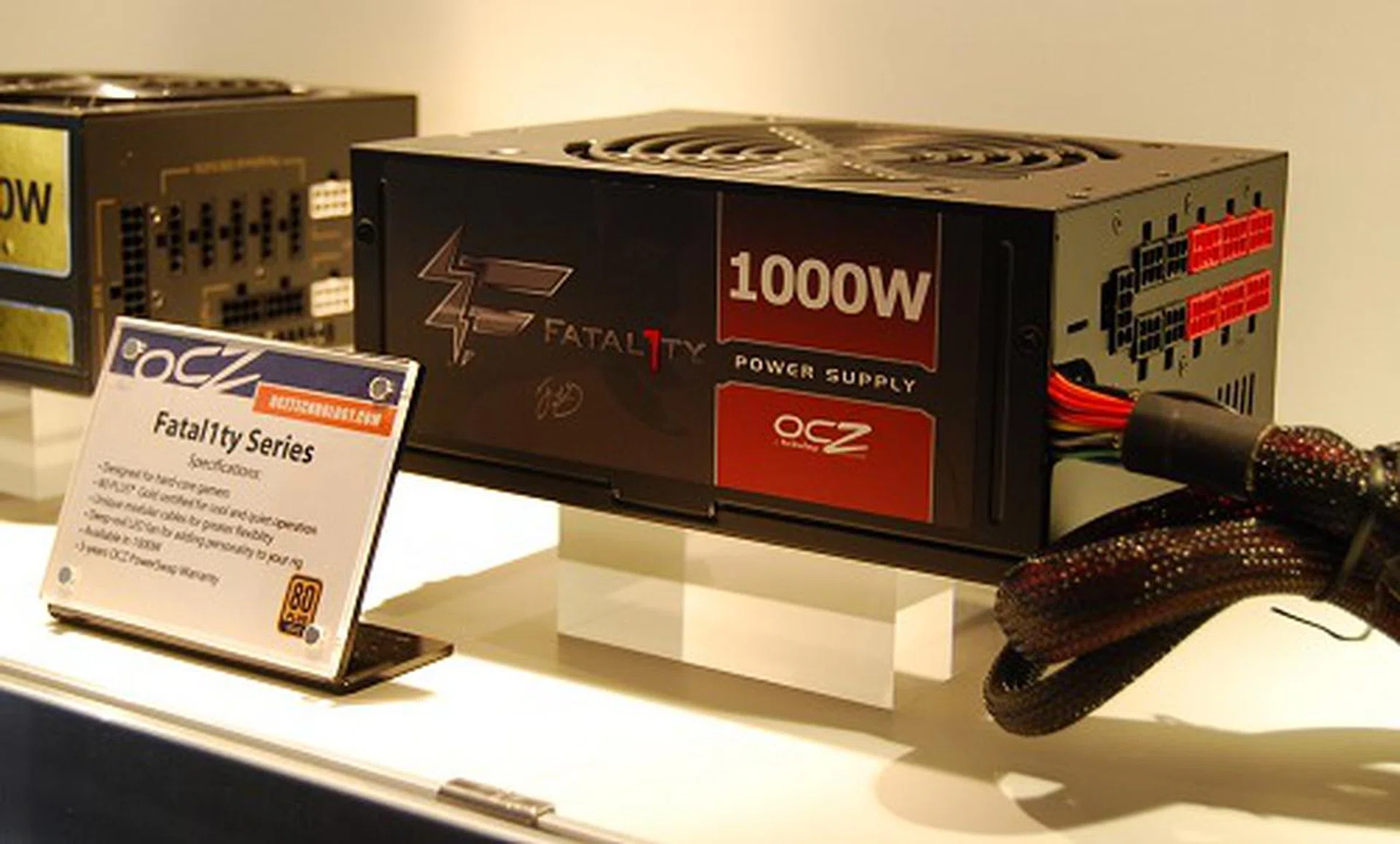 Last but not least, they've a new member in their PSU family, a 1KW Fatal1ty series model with 80 Plus Gold rating.