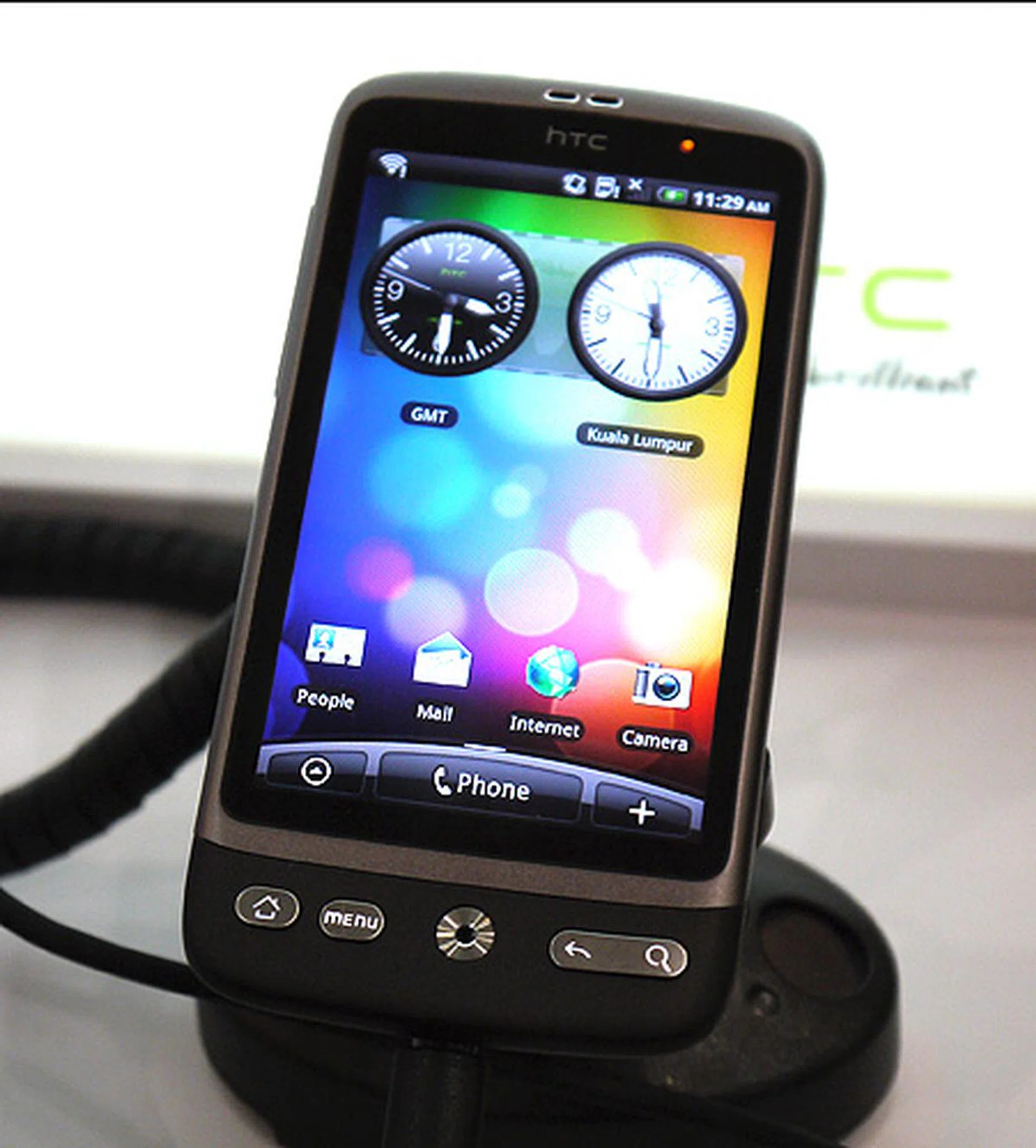The HTC Desire comes preloaded with Android 2.2 and sports a 3.7-inch WVGA capacitative touchscreen. $798 without contract.