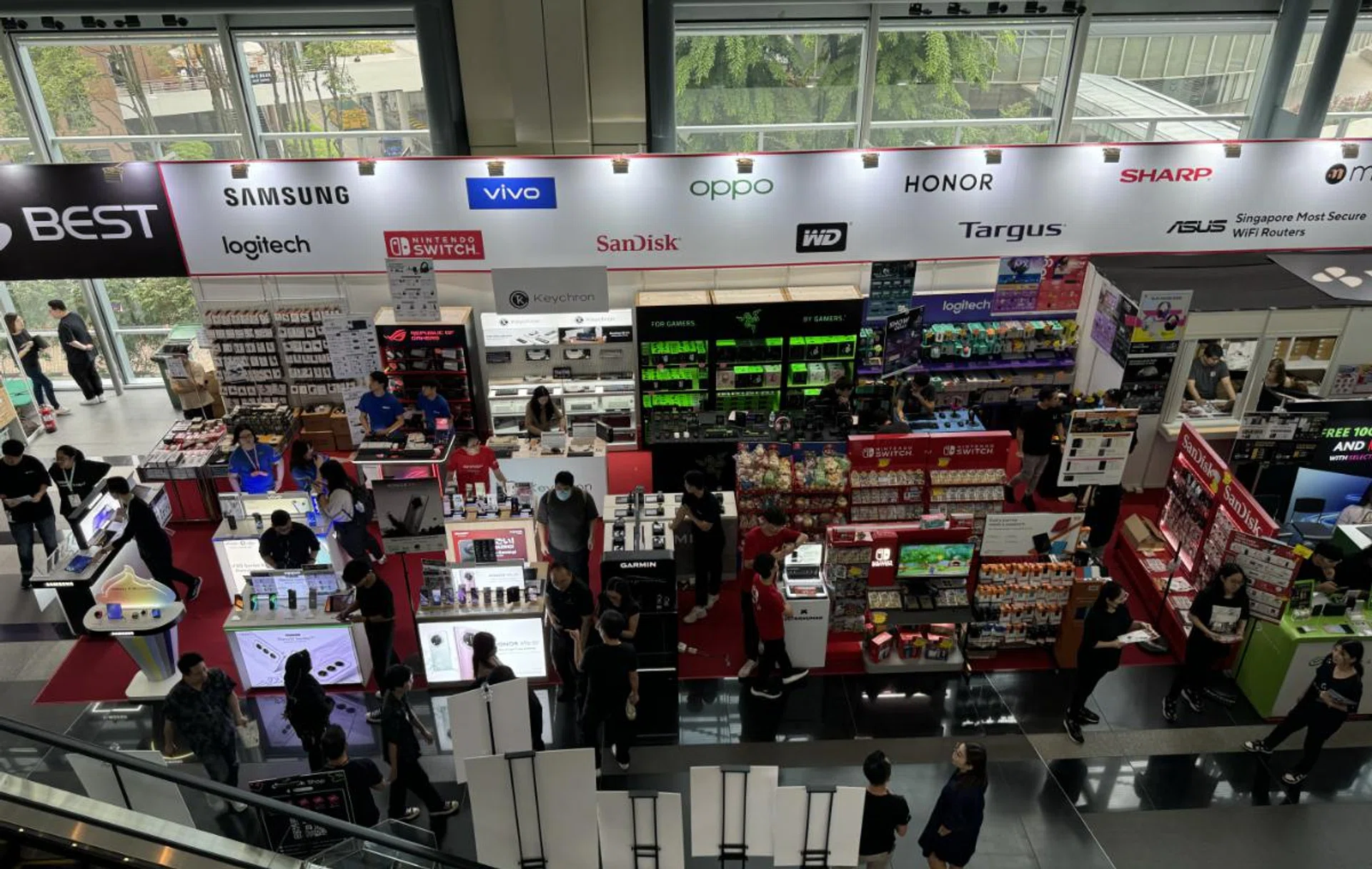 Looking down on level three. Photo: HWZ.
