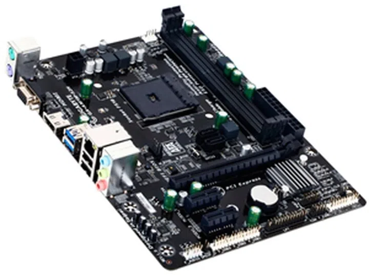 The Gigabyte GA-AM1M-S2H motherboard. (Image Source: Gigabyte)