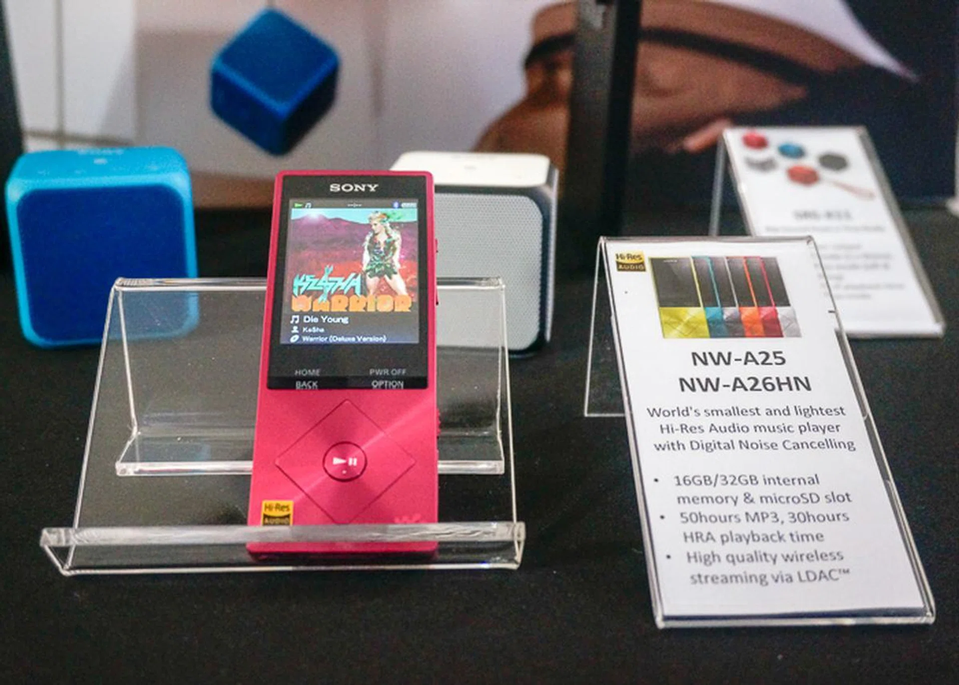 The NW-A26HN and NW-A25 are virtually identical except for storage space.