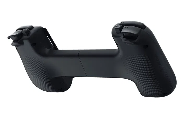 The triggers, bumpers and multifunction buttons on the top of the Razer Kishi V2. (Image source: Razer)
