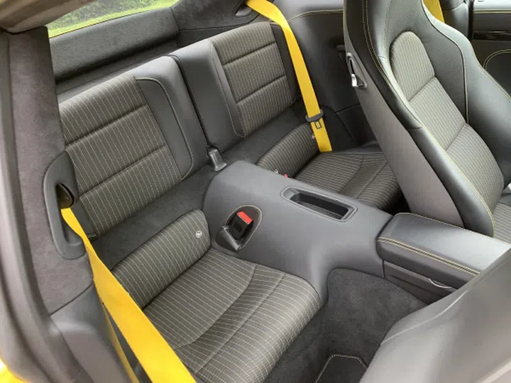 Rear seats are great for storing stuff and there are even ISOFIX points for baby seats.