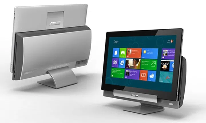Pictured here, the ASUS Transformer AIO seems less than the sum-of-its-parts. It comes to life when it is removed from its desktop dock that actually houses a large part of the system's computing power.