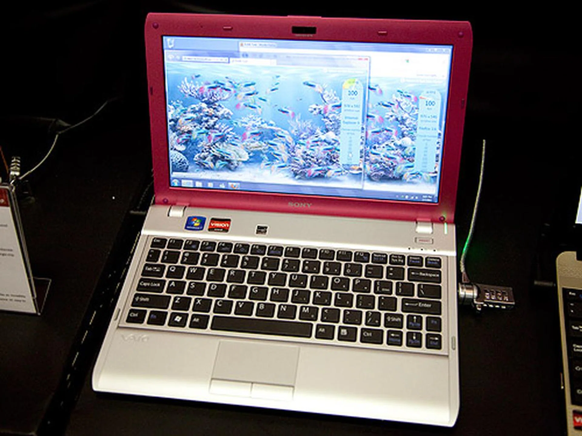 The new Sony VAIO VPCYB15CKX that features the new AMD E-350 APU.
