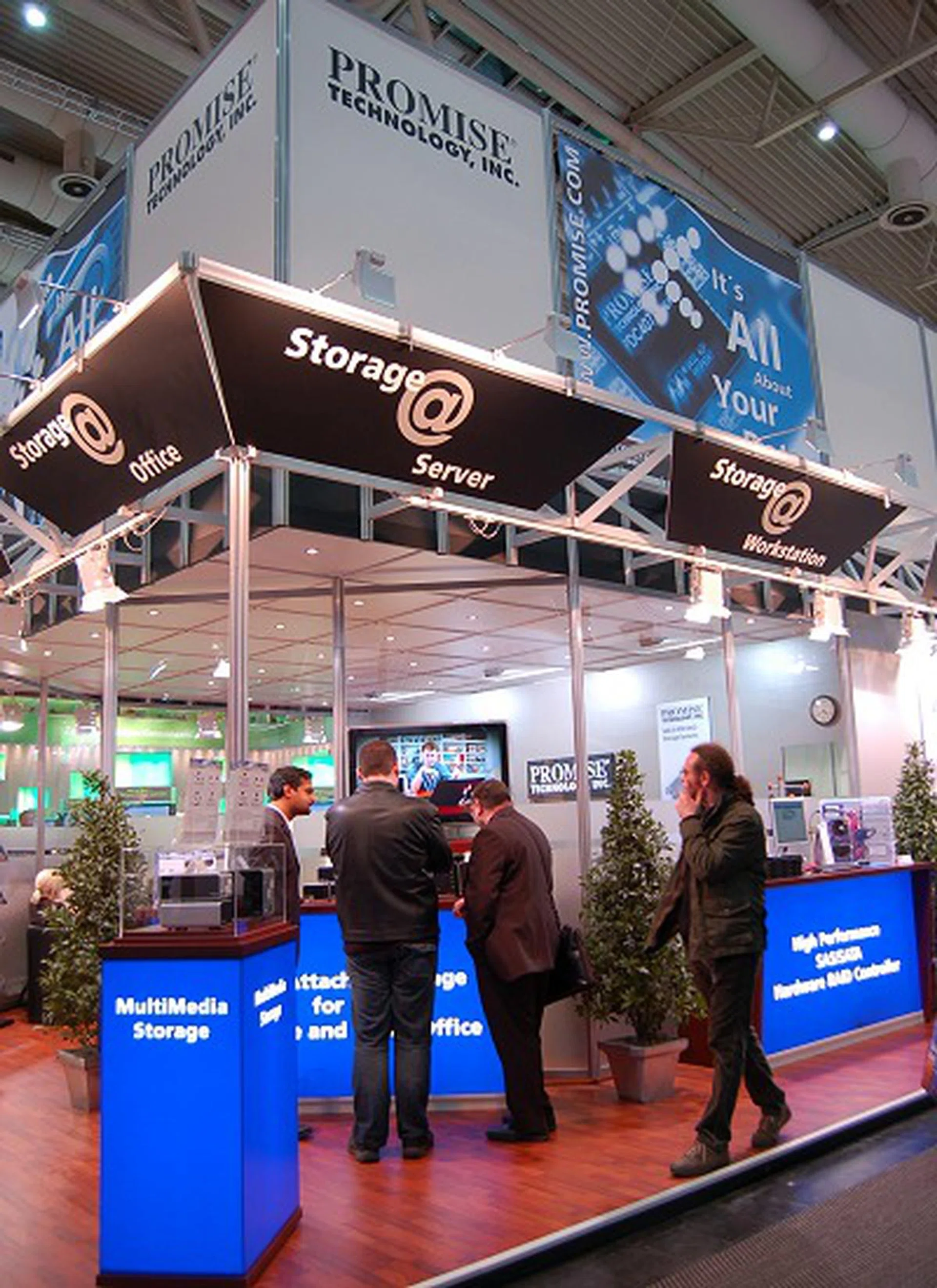  Promise Technology's Booth had a variety of server appliances for show in-line with their portfolio and for this trade show.  