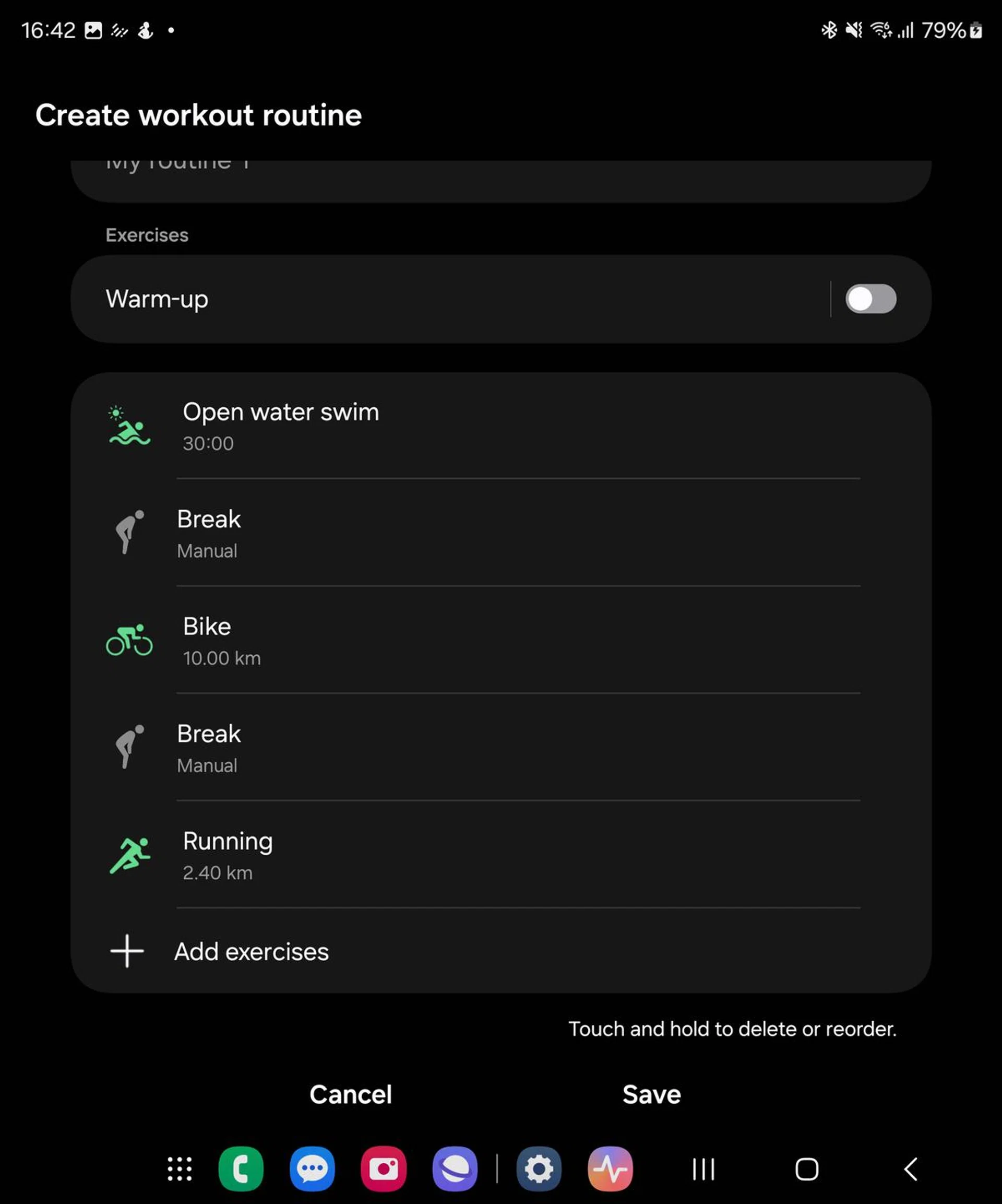 Custom workout routine creation is the best thing to happen to Samsung Health since the first Galaxy Watch. Image: HWZ