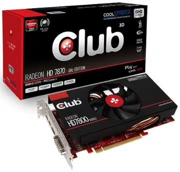 Radeon HD 7870 CoolStream Edition (Img source: Club 3D)