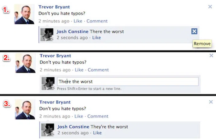 Image credit: TechCrunch and Facebook.