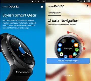 You can launch the simulated experience by tapping on the "Experience" button. (Image Source: Samsung)