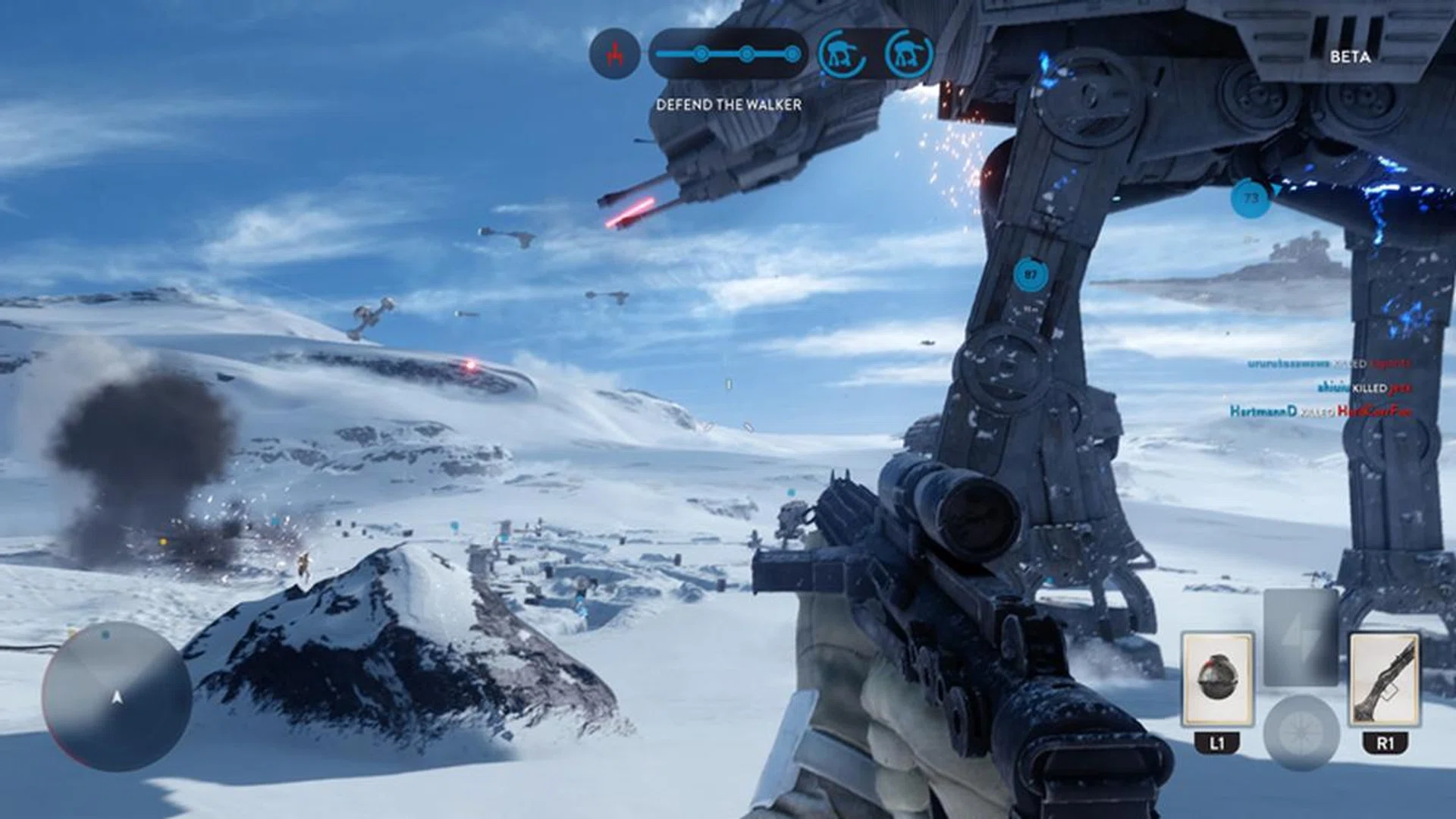 In all our matches in Walker Assault, the Rebels have never won a single battle. It's definitely much harder being a Rebel on Hoth than an Imperial.