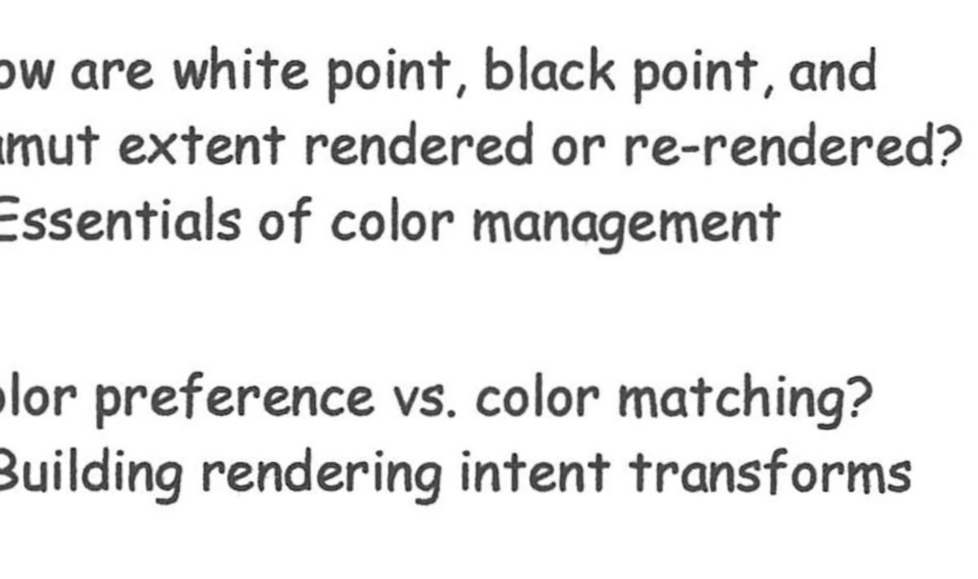 Close-up scan of its text print capability.