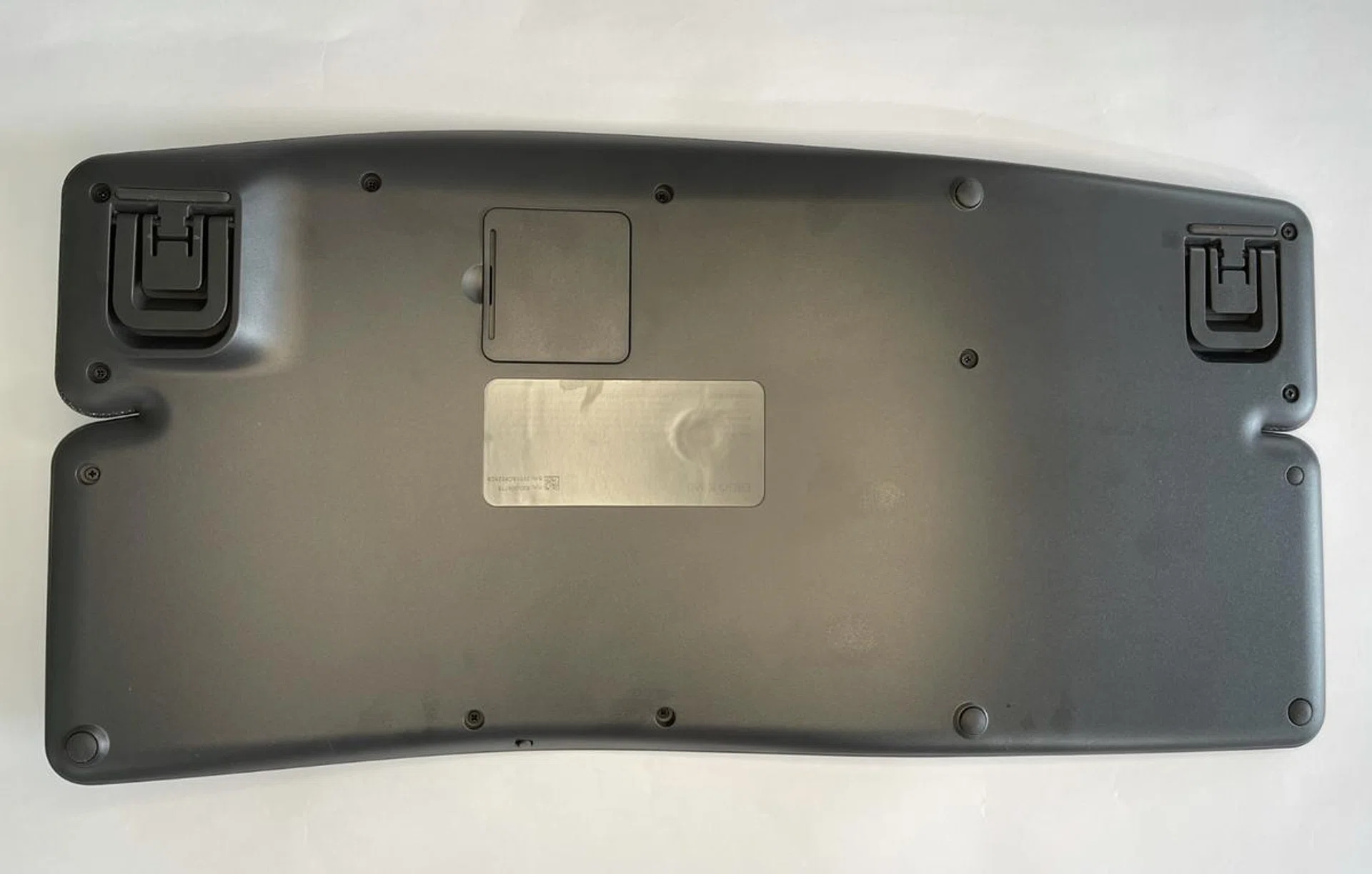 As you can see, the keyboard is moulded from a single piece of plastic.