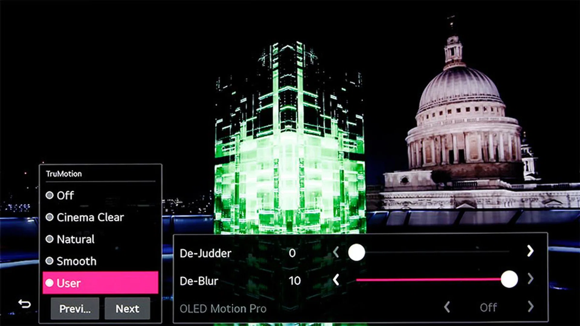 If the show or movie you're watching looks too smooth, try turning off TruMotion.