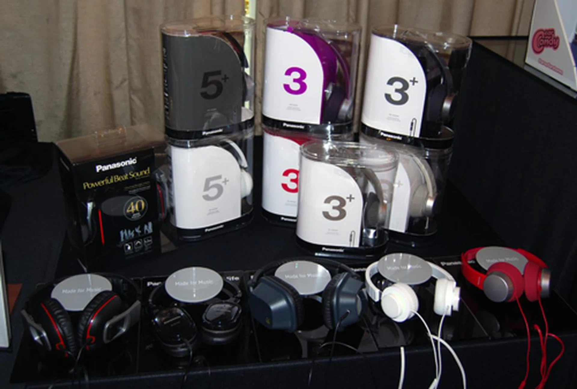 Panasonic showed off a lot of headphone products at the event but sadly their Bonephones were missing.