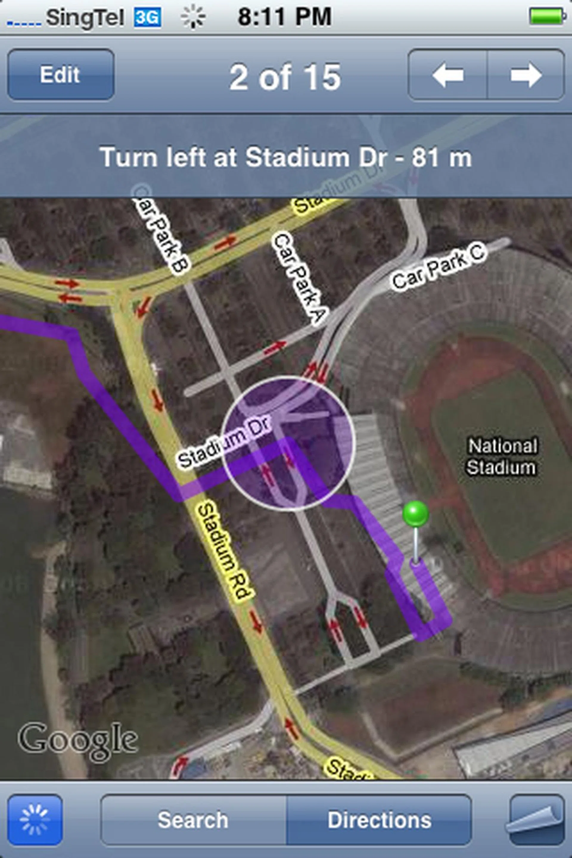 With integrated A-GPS functionality on the iPhone 3G, pin-pointing your current location has never been easier and faster to boot.