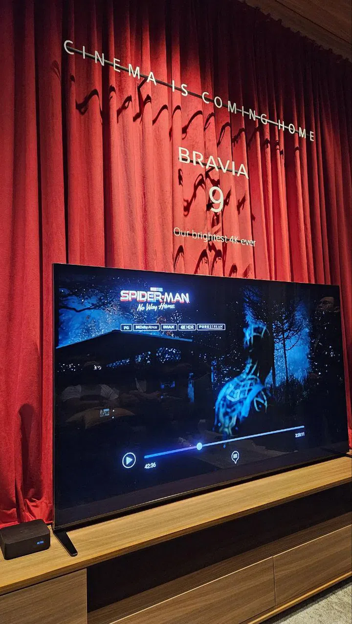 The Bravia 9 is Sony's latest flagship television and uses a Mini LED panel.