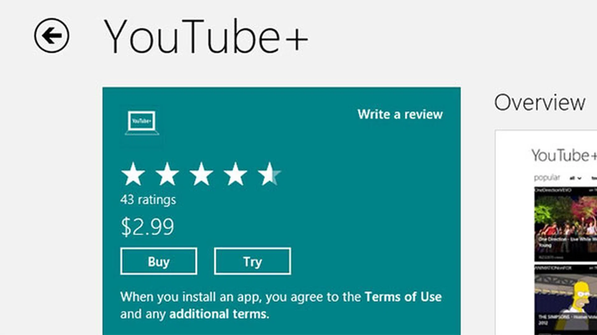 With Windows Store, many apps offer seven day trial periods, letting you try an app before buying it.