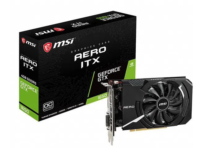 MSI GTX 1650 Aero ITX 4G OC (Image source: MSI)