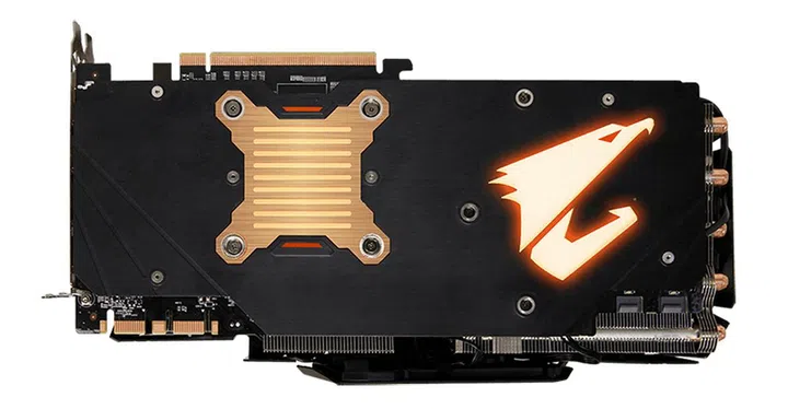 Aorus GeForce GTX 1080 Ti Xtreme Edition 11G backplate