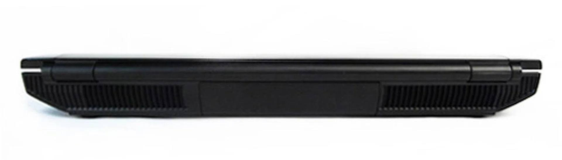 The back of the unit is completely port free, but does have cooling vents.