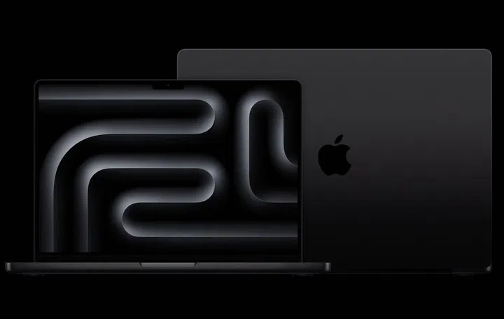 Note, the new Space Black finish is exclusive to the models with M3 Pro and M3 Max. (Image source: Apple)