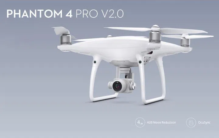 The DJI Phantom 4 Pro V2.0.