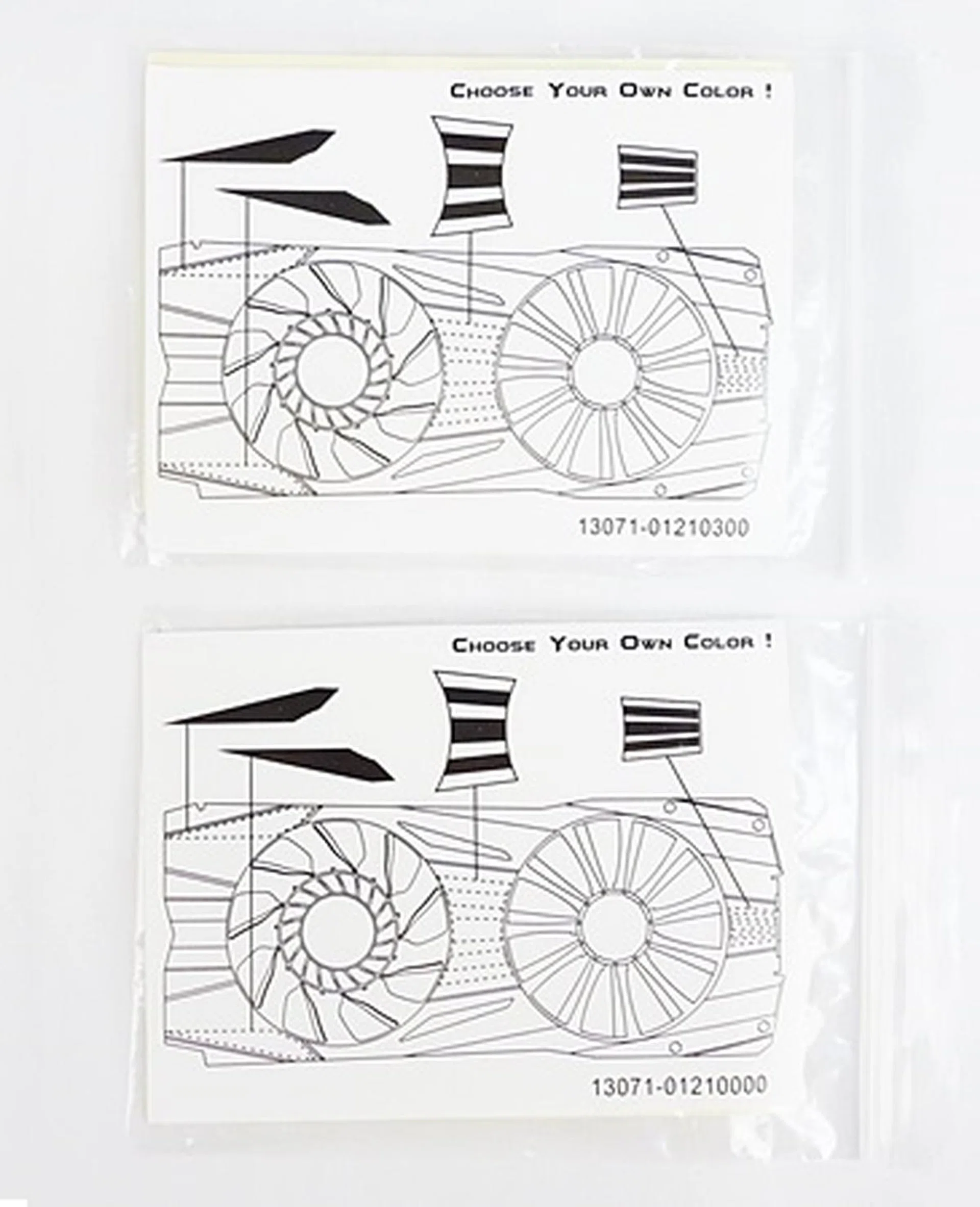 The instructions on how to use the decals are found at the rear.