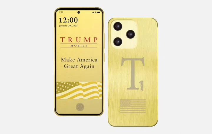 Trump Mobile T1SM Phone. Image: Trump Mobile.