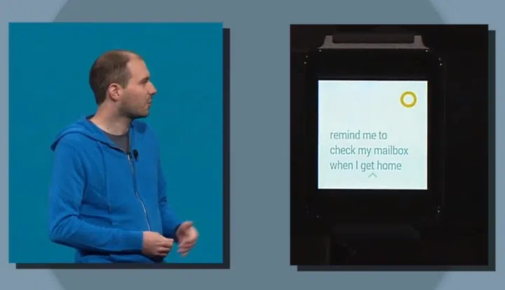 Tell your watch to make a reminder and Google will make one on your watch, AND your smartphone.
