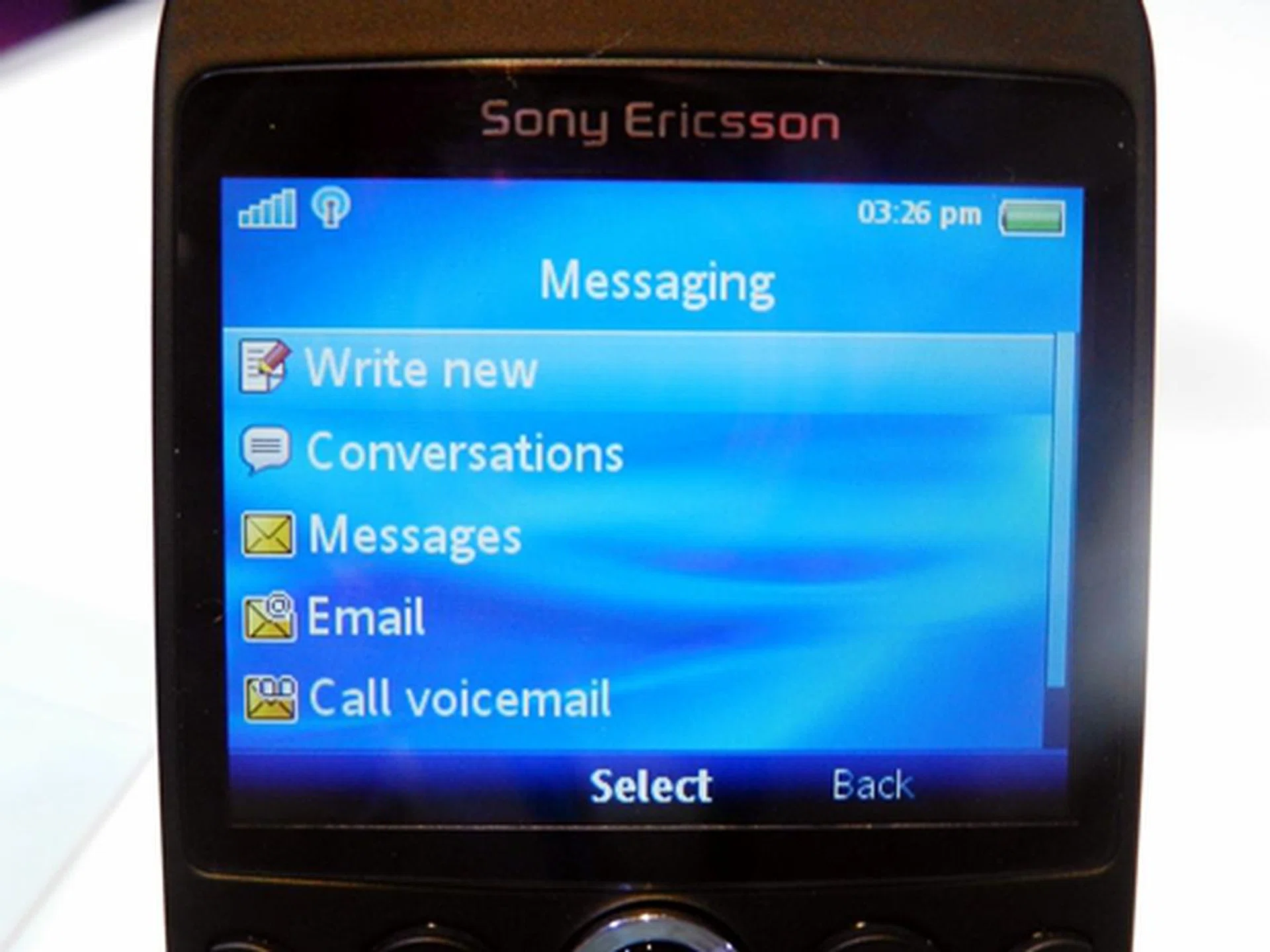 The SMS shortcut key brings you directly to the Message option, which shaves off a few seconds in navigating the menu.