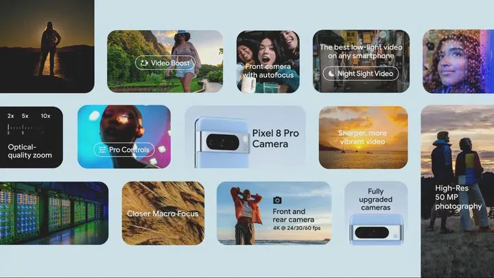 Pixel 8 Pro photography and videography features.