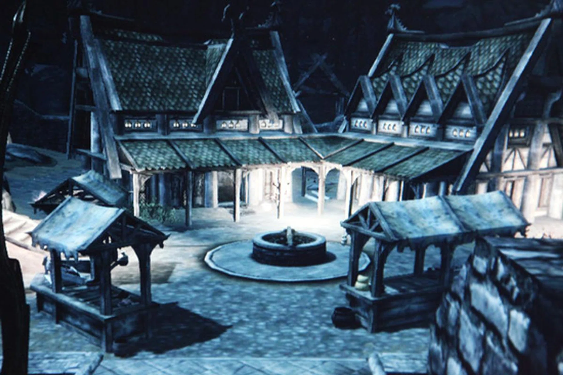 The same 3D scene as above, but rendered using current 3rd generation Intel Core processor. Compared with the above, you can see the lack in details as well as lower quality textures.