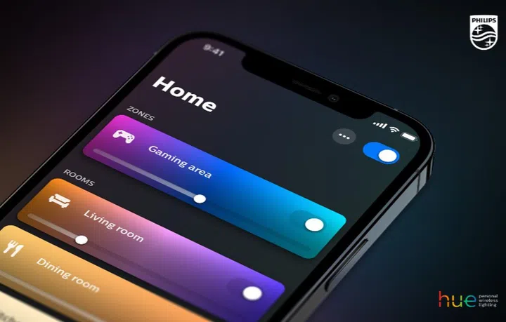 The new Home screen. Image courtesy of Signify. 
