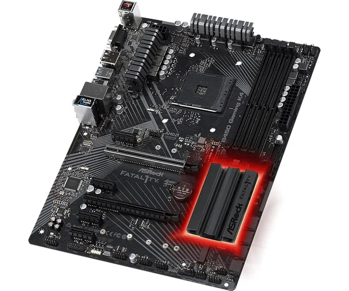 ASRock Fatal1ty B450 Gaming K4. (Image Source: ASRock)