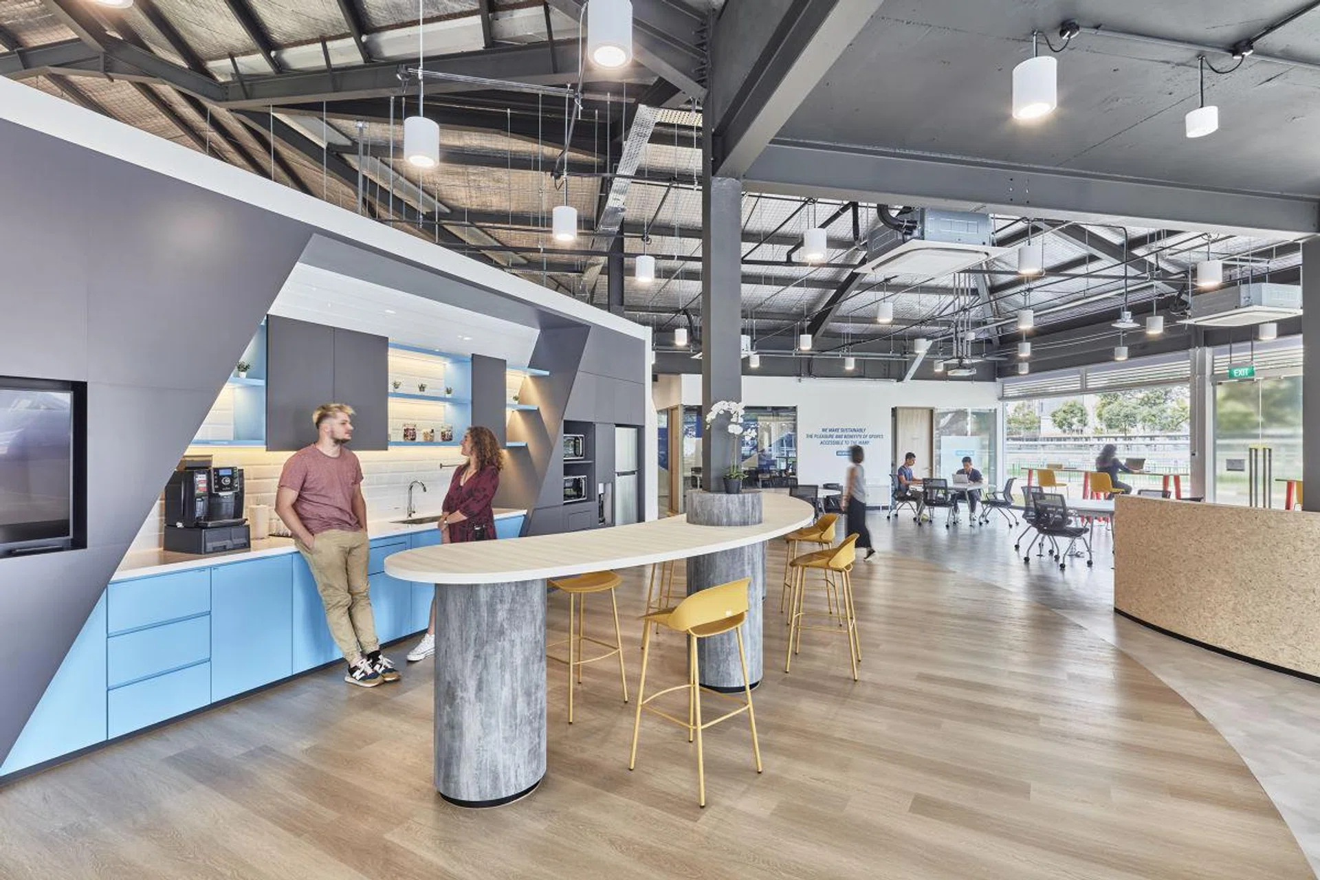 Decathlon Data Lab open concept pantry. Picture: Decathlon Singapore