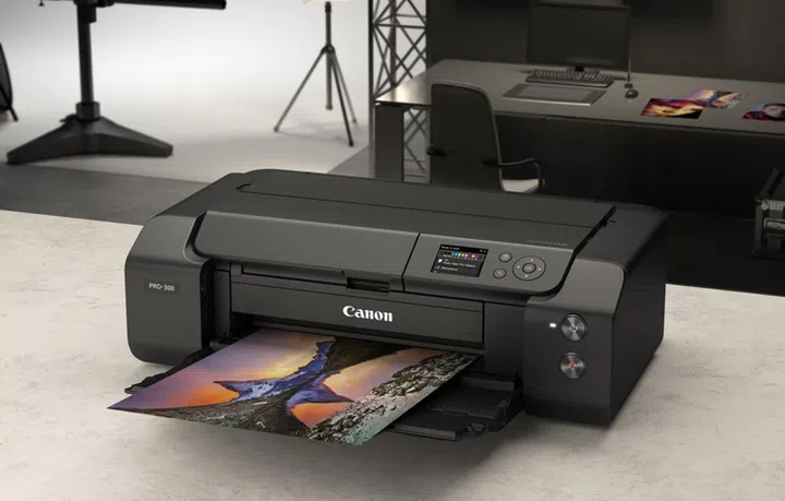 Canon's imagePROGRAF Pro-300 comes with the new Lucia Pro 10-ink system. Image courtesy of Canon.