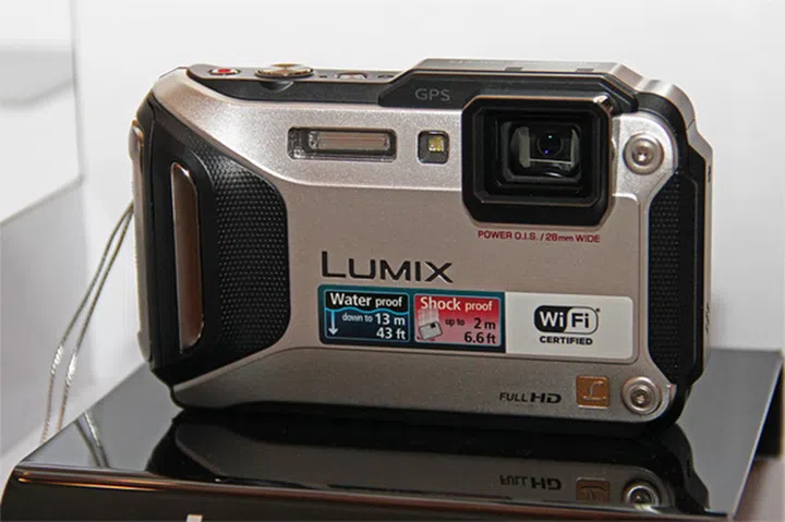 The FT-5 is a rugged camera with Wi-Fi, NFC and GPS.