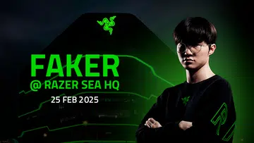 This is your once in a lifetime chance to meet Faker. Image: Razer